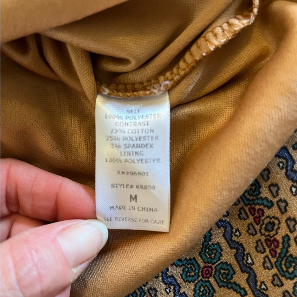 Blue denim top print bottom high-low dress by Event, juniors medium small EUC - Picture 16 of 16